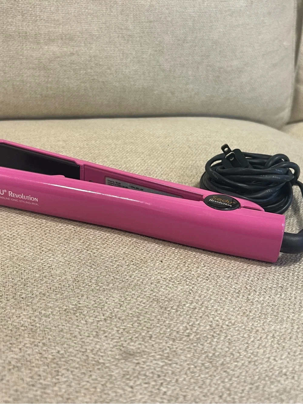 Sedu Revolution Nano Tourmaline Ionic Flat Iron Hair Straightener – Pink